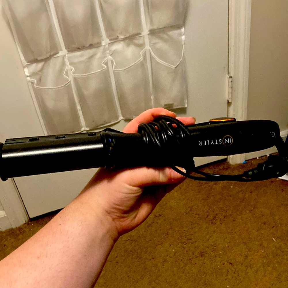 Rolling straightener.. brand is instyler barely used cause i have a new one